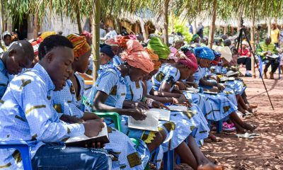 Men and women, church leaders from multiple villages, prepare to teach God's Word in Democratic Republic of the Congo.