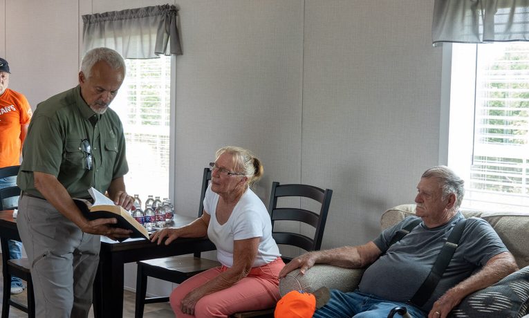 Bible opened for homeowners