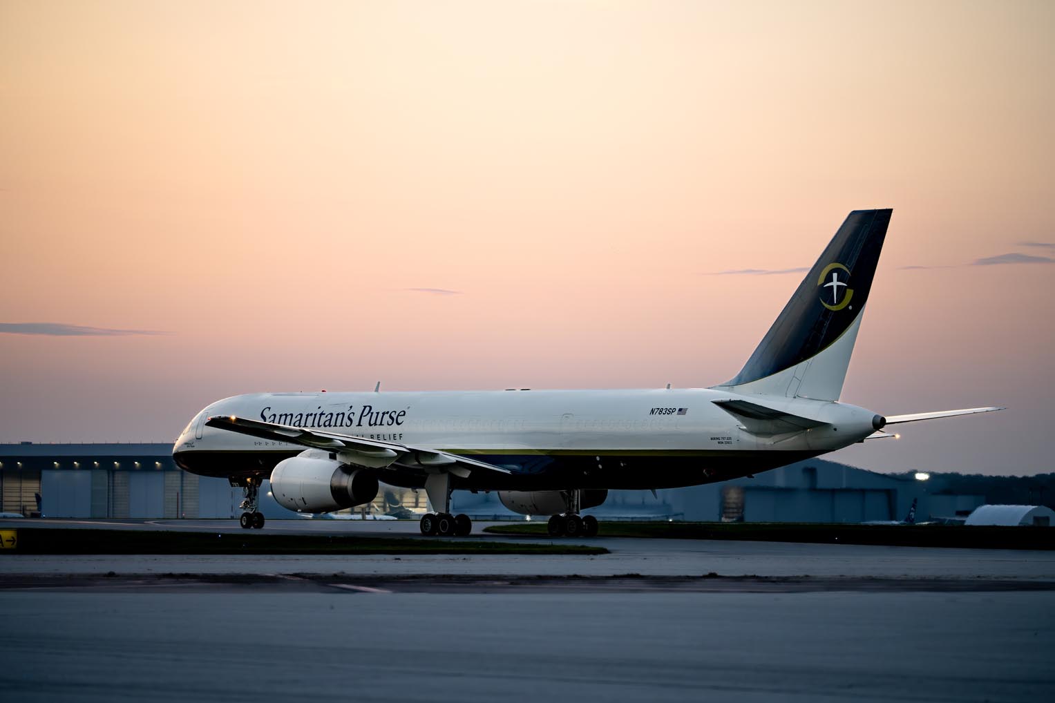 Our 757 and DC-8 left for the Middle East on July 26. (757 on runway in U.S.)