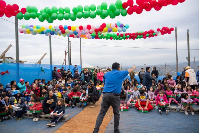 Operation Christmas Child outreach event in Chile