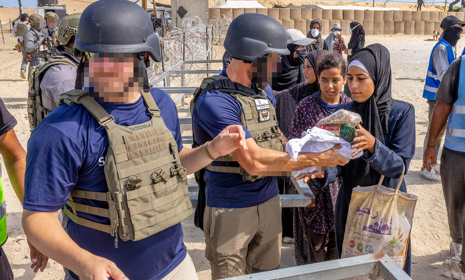 Gaza food distribution