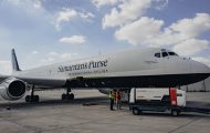 Samaritan's Purse aircraft on the ground