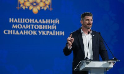 Edward Graham preaches at Ukraine's Prayer Breakfast