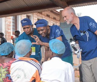 Medical professionals from multiple countries joined the cataract mission in Isiro, Democratic Republic of the Congo.