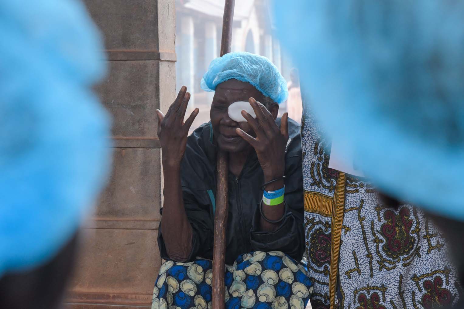 Patients gathered to celebrate and worship the day their bandages were removed.