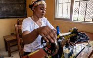 Rina learned how to sew, study the Bible, and teach others about God through Samaritan's Purse ministry at Monrovia Central Prison.