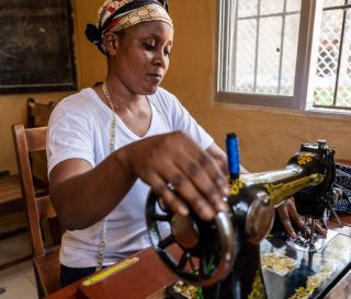 Rina learned how to sew, study the Bible, and teach others about God through Samaritan's Purse ministry at Monrovia Central Prison.