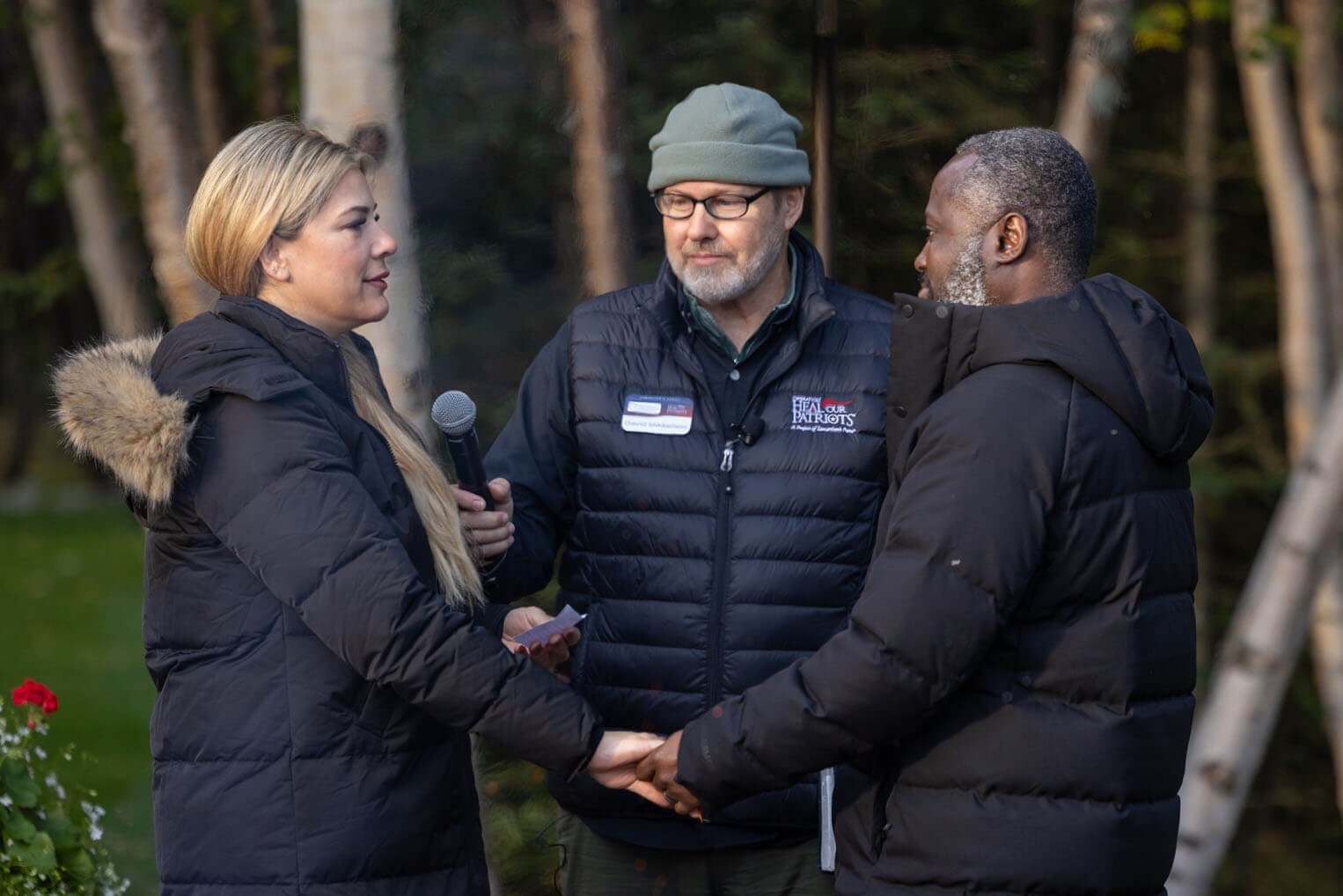 Kofi and Ana Agyeman renewed their marriage vows in Alaska.