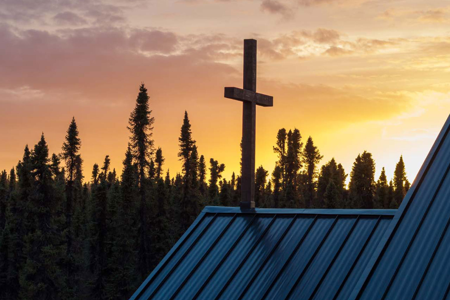 A central feature near the church's entrance is the cross, a central focus for the congregation's ministry.