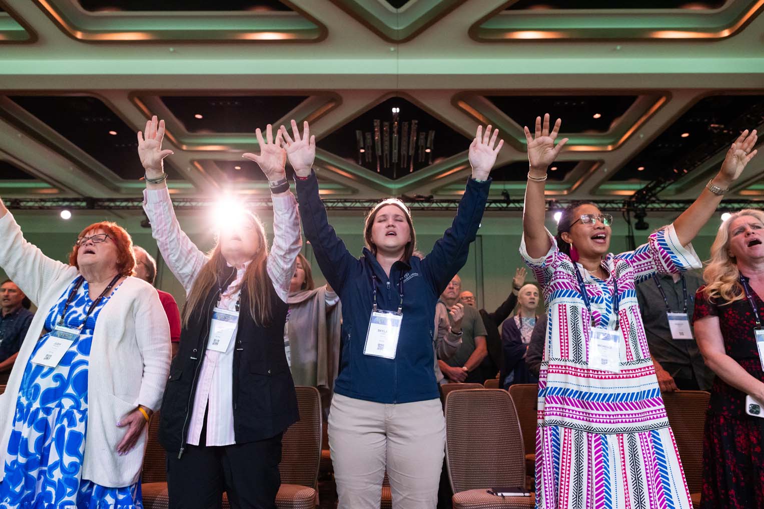 The conference was a time of learning but also of worship.