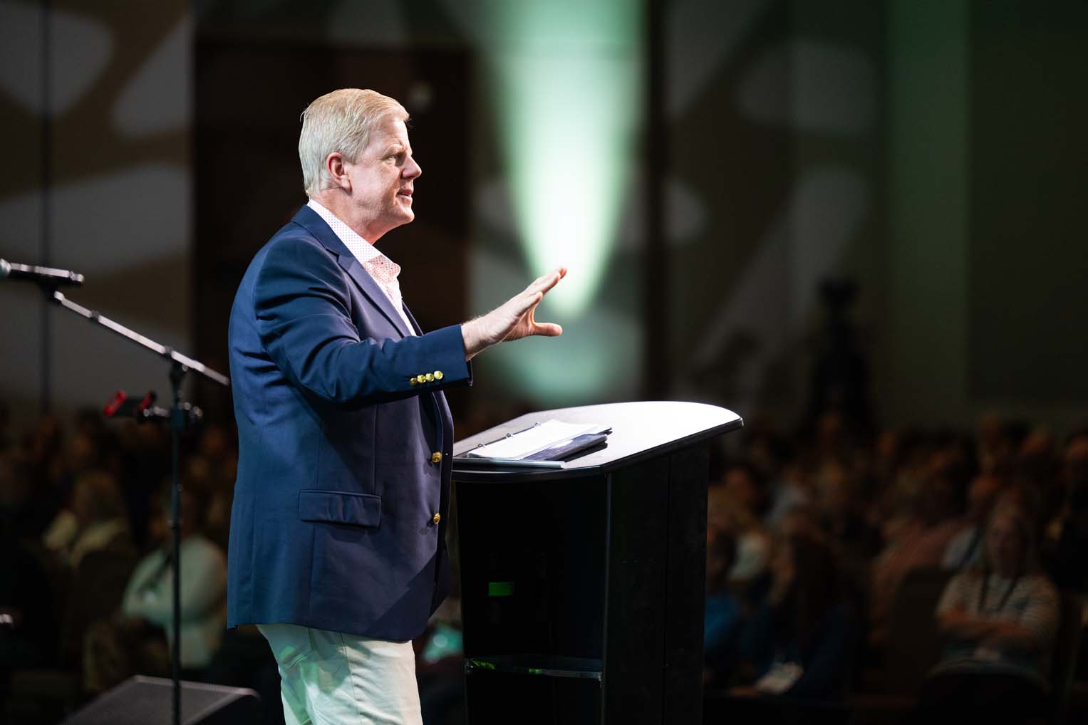 Liberty University President Jonathan Falwell encouraged attendees, which included more than 100 students from 14 academic institutions.