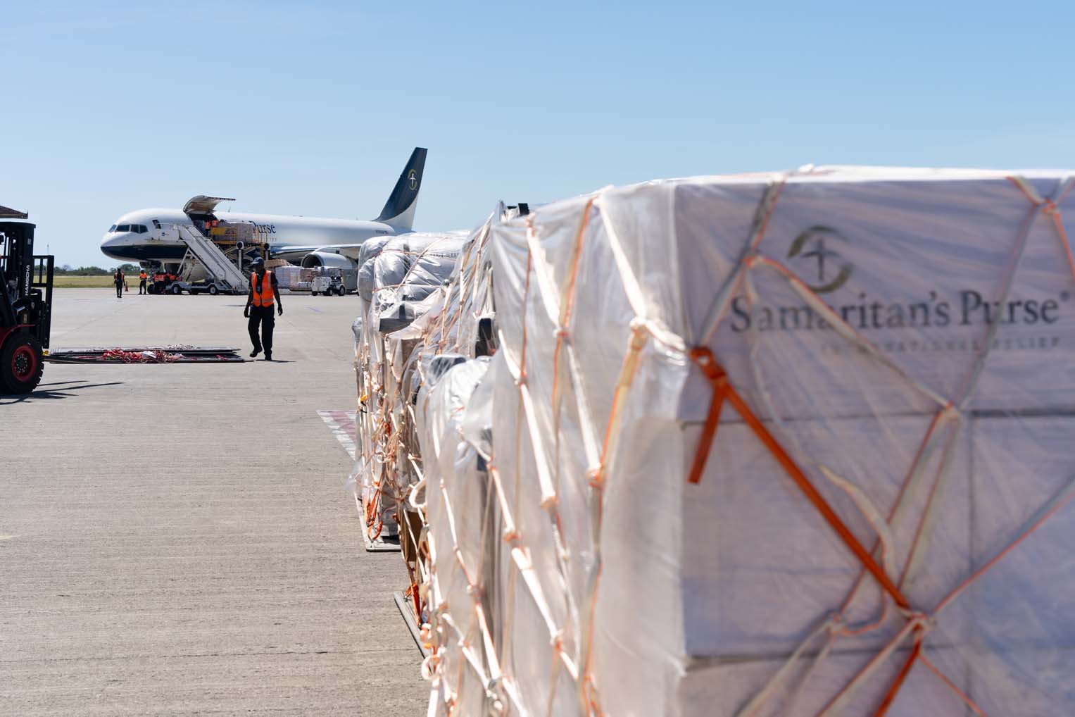 Our 757 and DC-8 flights to Jamaica Oct. 30 and 31 carried DART personnel along with water filtration, shelter materials, medical supplies, and other relief.