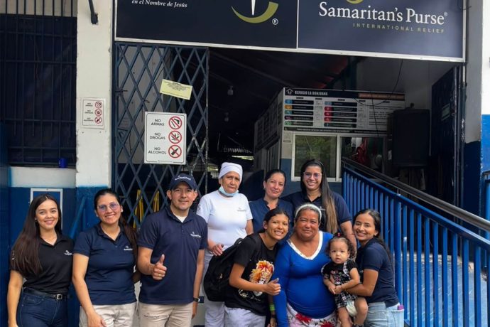 Sofia's grandmother was relieved to see her family safe and healthy at our shelter.