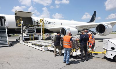 Praying for relief materials headed to Gaza.