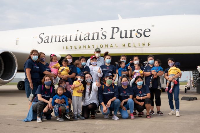 During the COVID-19 pandemic in 2020, the DC-8 transported especially precious cargo back home: little Mongolian children, who'd just received life-saving surgery through our Children Heart Project ministry, and their families. 
