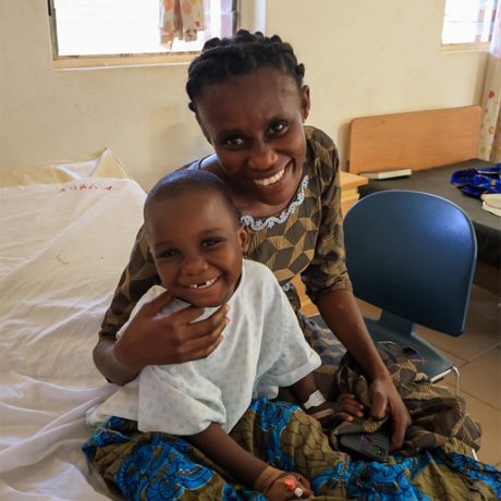 Despite his condition, Abraham's smile beams. "I am so proud of my son," his mother said when he came out of surgery.