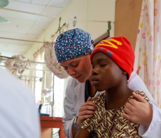 The Samaritan's Purse team of doctors and nurses prayed and shared the Gospel with each patient as they performed dozens of surgeries for people in need in Nigeria.