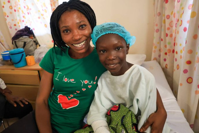 Sisters Eyiwumi and Hellen both saw the Lord's healing hand at work through World Medical Mission surgical teams. 