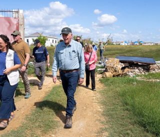 Franklin Graham walks through a hard-hit community in southwest Jamaica on Sunday, meeting families and seeing firsthand the homes and livelihoods devastated by Hurricane Melissa as Samaritan’s Purse continues serving in Jesus’ Name.