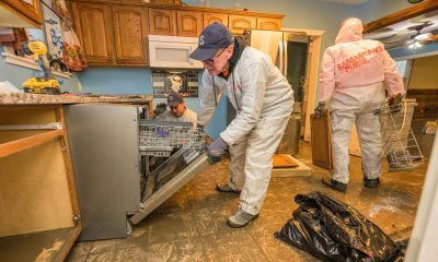 Inside flooded homes in Whatcom County, Samaritan’s Purse volunteers worked carefully and methodically to help families begin again—pulling out waterlogged appliances and debris that once filled kitchens where meals and memories were shared. In the aftermath of historic flooding, these small acts marked the first steps toward restoration.