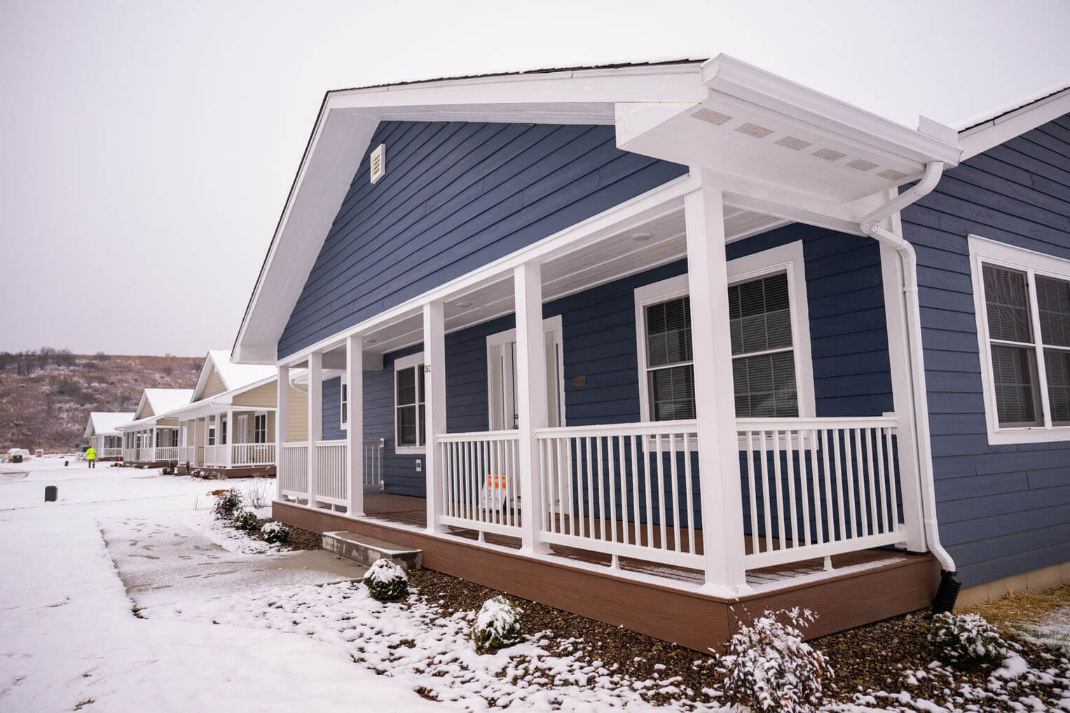 The new community built by Samaritan's Purse will provide warmth and stability for residents, even on cold December days.