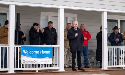 Franklin Graham speaking at Kentucky dedication in cold and snow