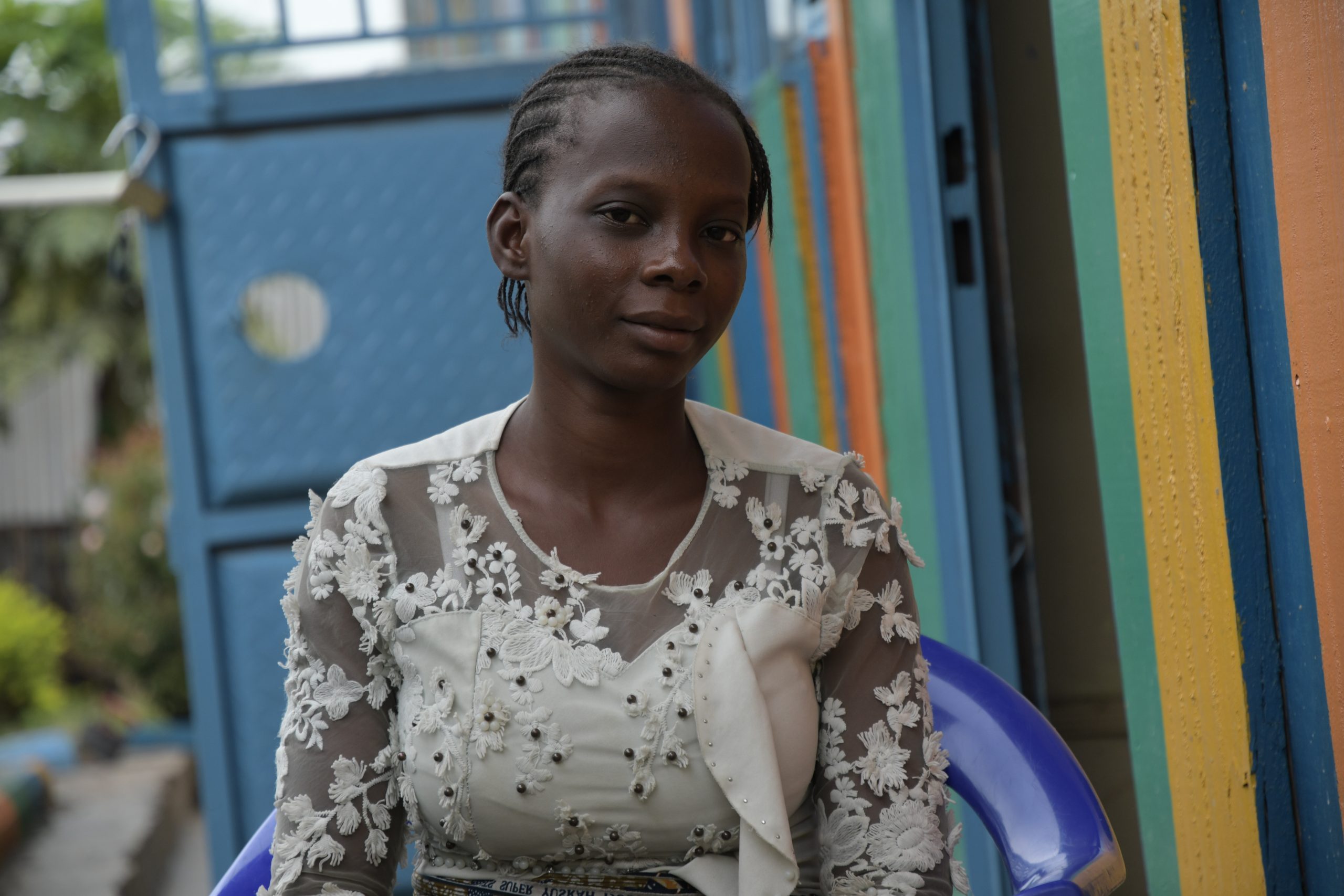 Kaswera has lived in Bunia since she was a teenager. The skills she's learning will help her thrive in adulthood.