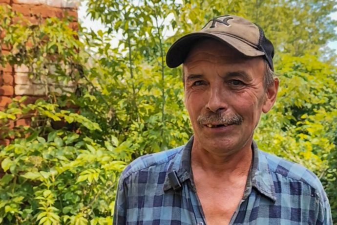 Ukrainian homeowner Ivan