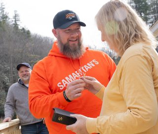 The key to Treva's new home unlocks the door into a new season of thanksgiving to God for His provision after Hurricane Helene.