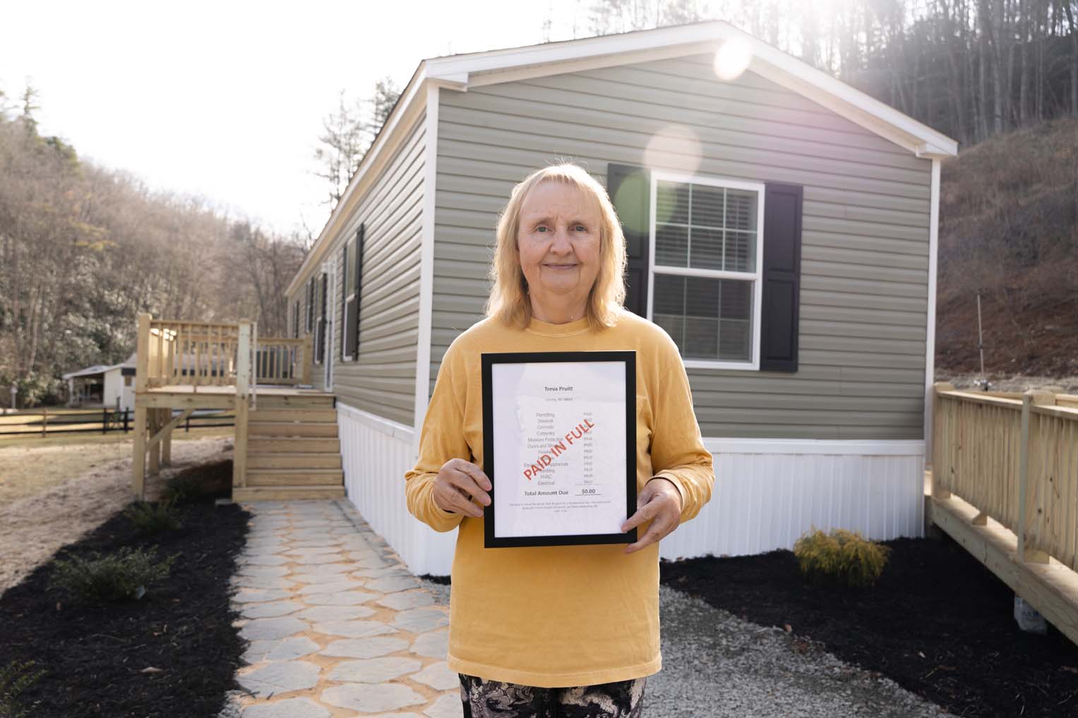 Treva and her son were displaced from their home in the wake of Hurricane Helene.