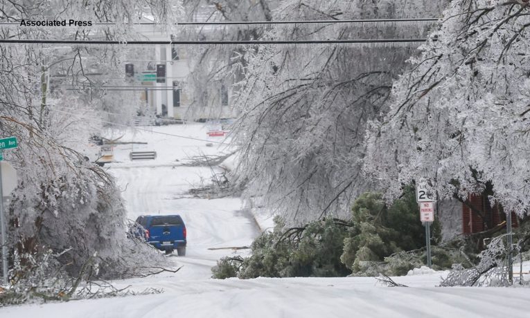 Oxford, MS in ice storm