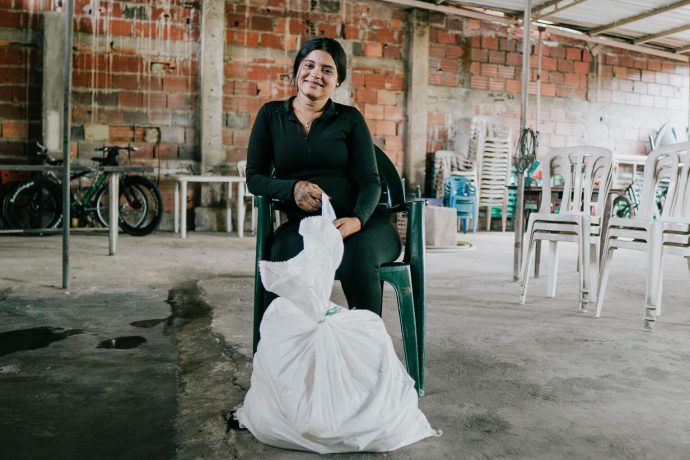 Eating for two, daily food is essential for Scarlett and her unborn child. 