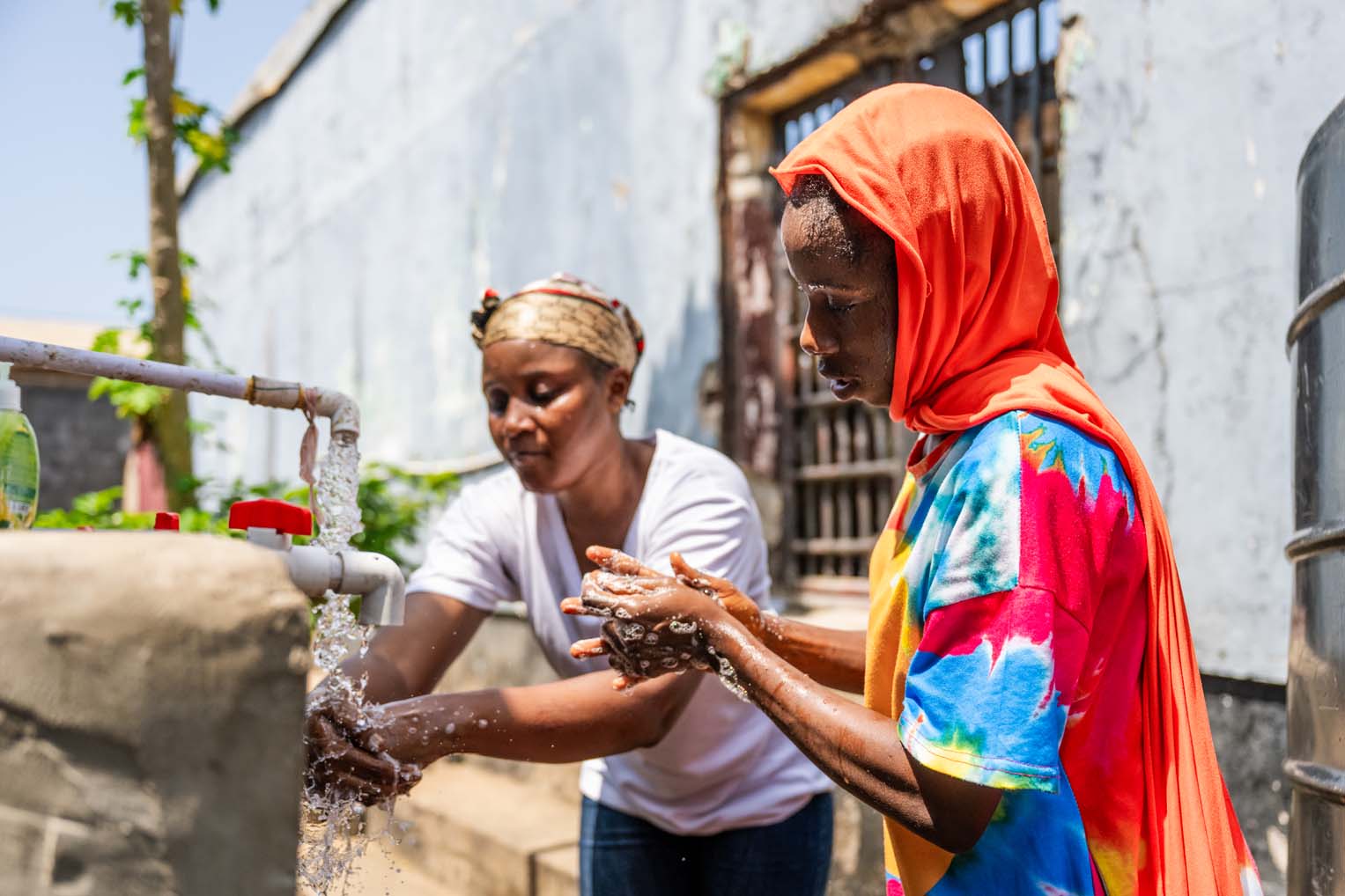 In addition to clean water systems, we also provide inmates with training in sanitation and hygiene.