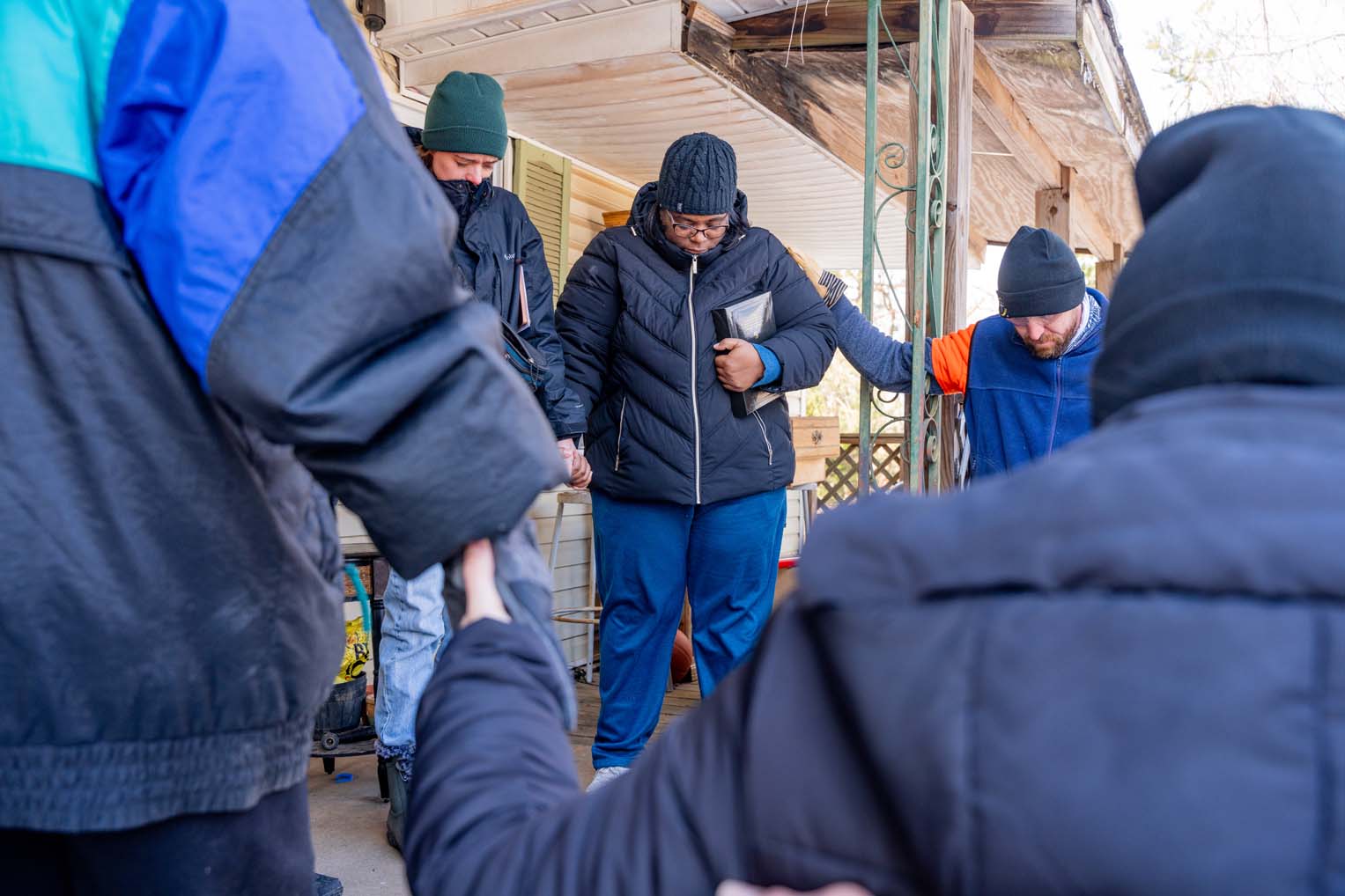 Talitha received Jesus Christ as Lord and Savior during conversations with the team working at her house.