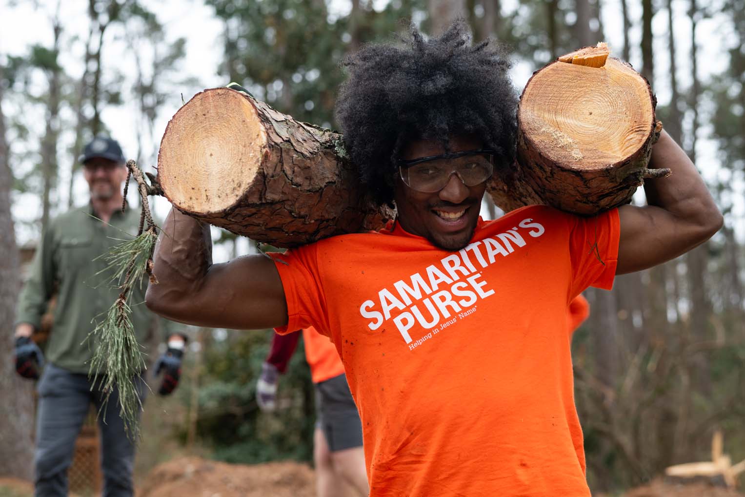 University of Louisiana Monroe football players were among the volunteers serving with our teams.