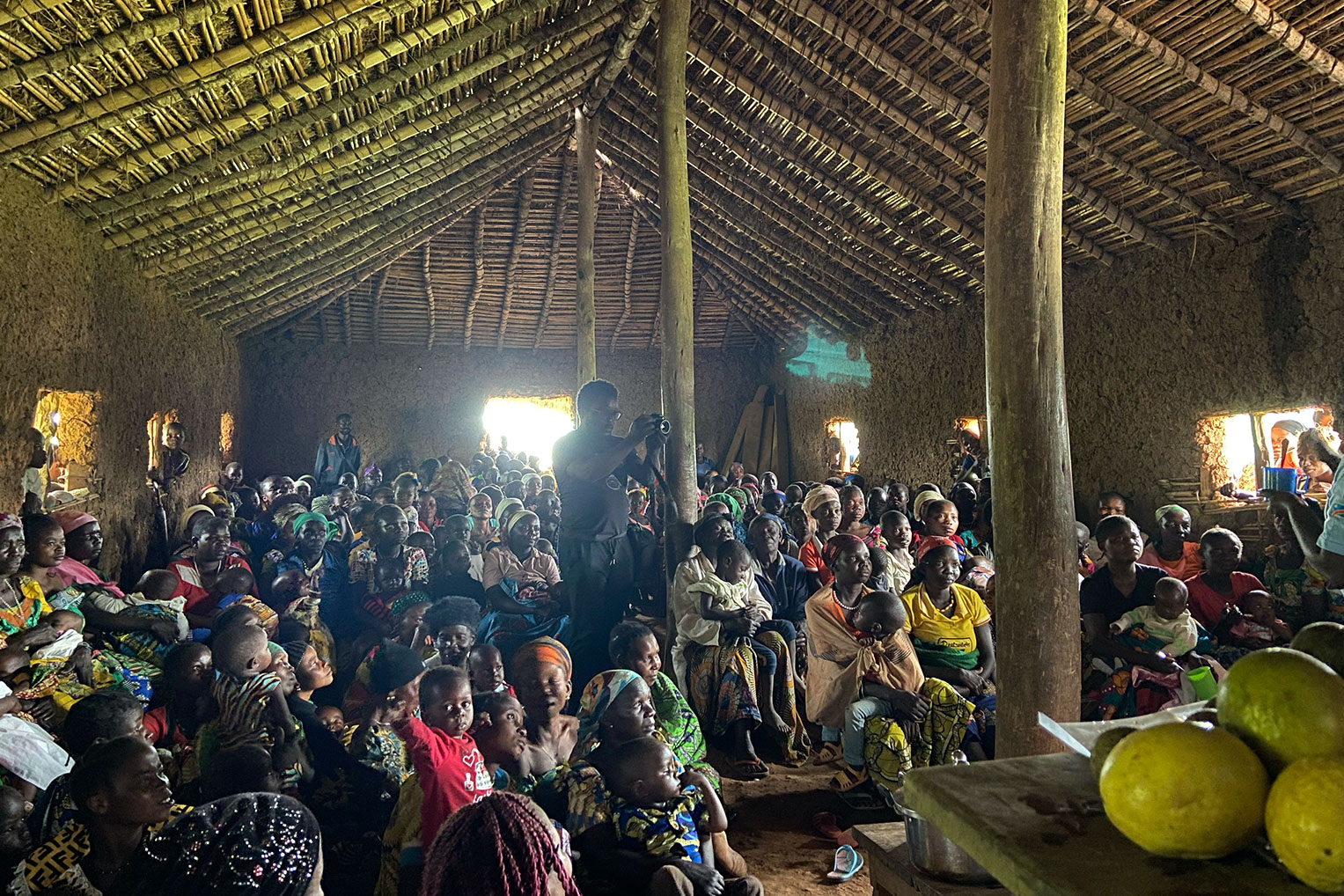 Training events like this help mothers ensure their children eat a balanced diet with the right vitamins and minerals.