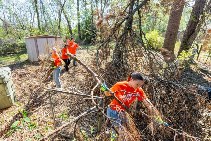 Anyone can volunteer with Samaritan's Purse to show God's love by helping homeowners recover after disasters.