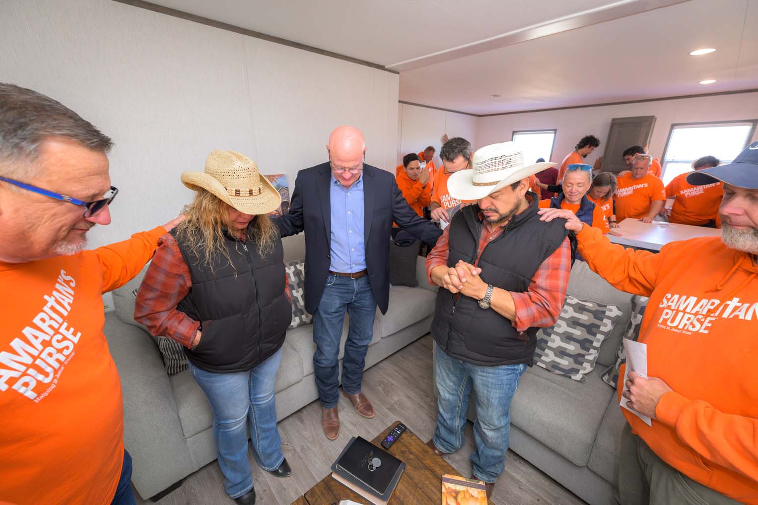 The couple received Jesus Christ as their Lord and Savior during our work on their property.