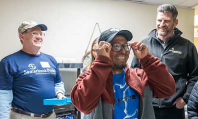 Marco is one of many patients who received care during a Samaritan’s Purse Community Medical Outreach in Burnsville, North Carolina, March 28-29. He received eye glasses and met with Samaritan's Purse COO Edward Graham.