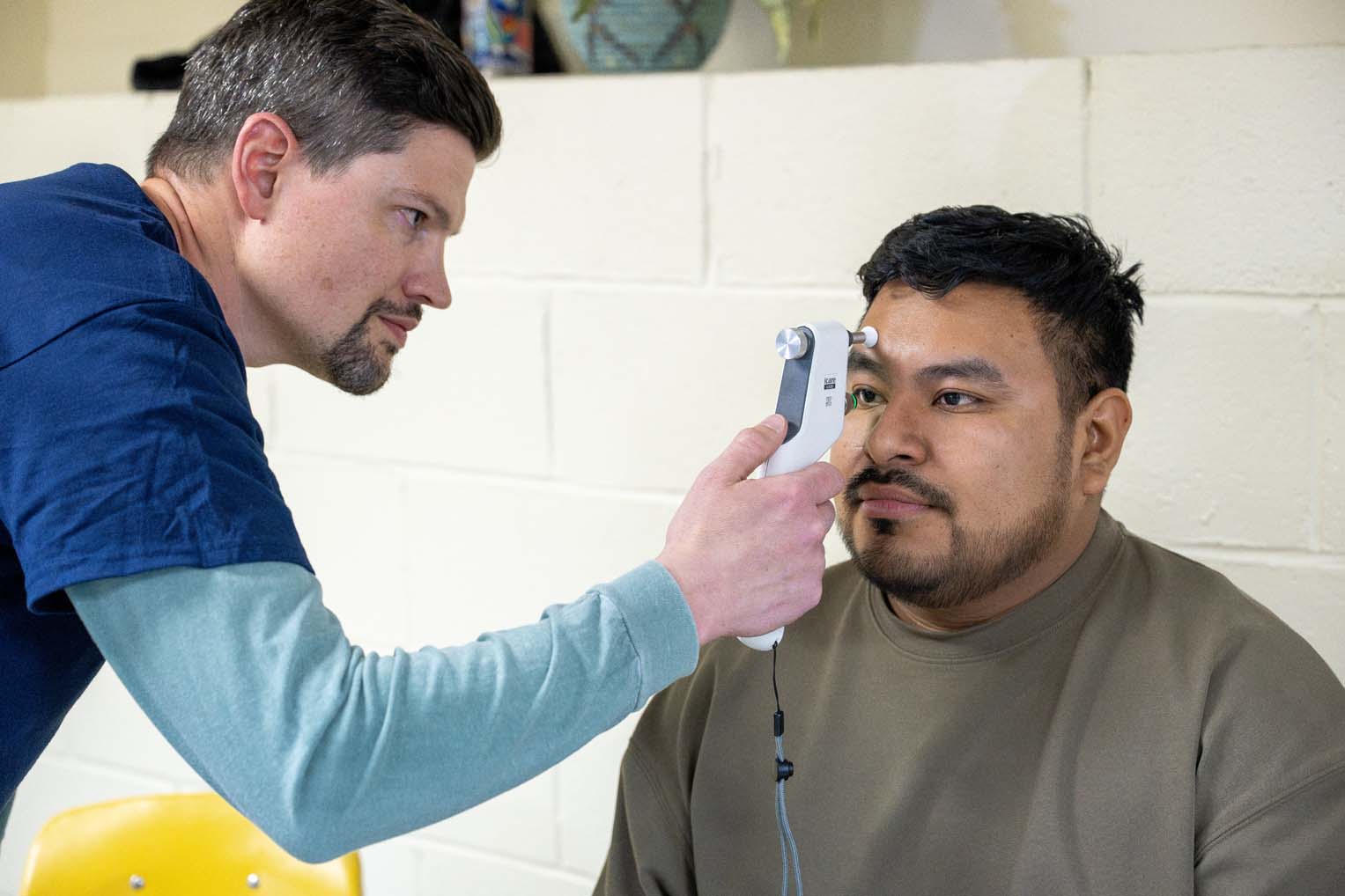 Eddie received much-needed attention for his eyes and received treatment and the right glasses after years of inability to afford care.