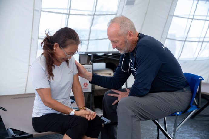 Each patient who walks into the Samaritan's Purse clinic hears the Gospel and is prayed for. Aega was overwhelmed by God's presence at our clinic and rededicated her life to the Lord. 
