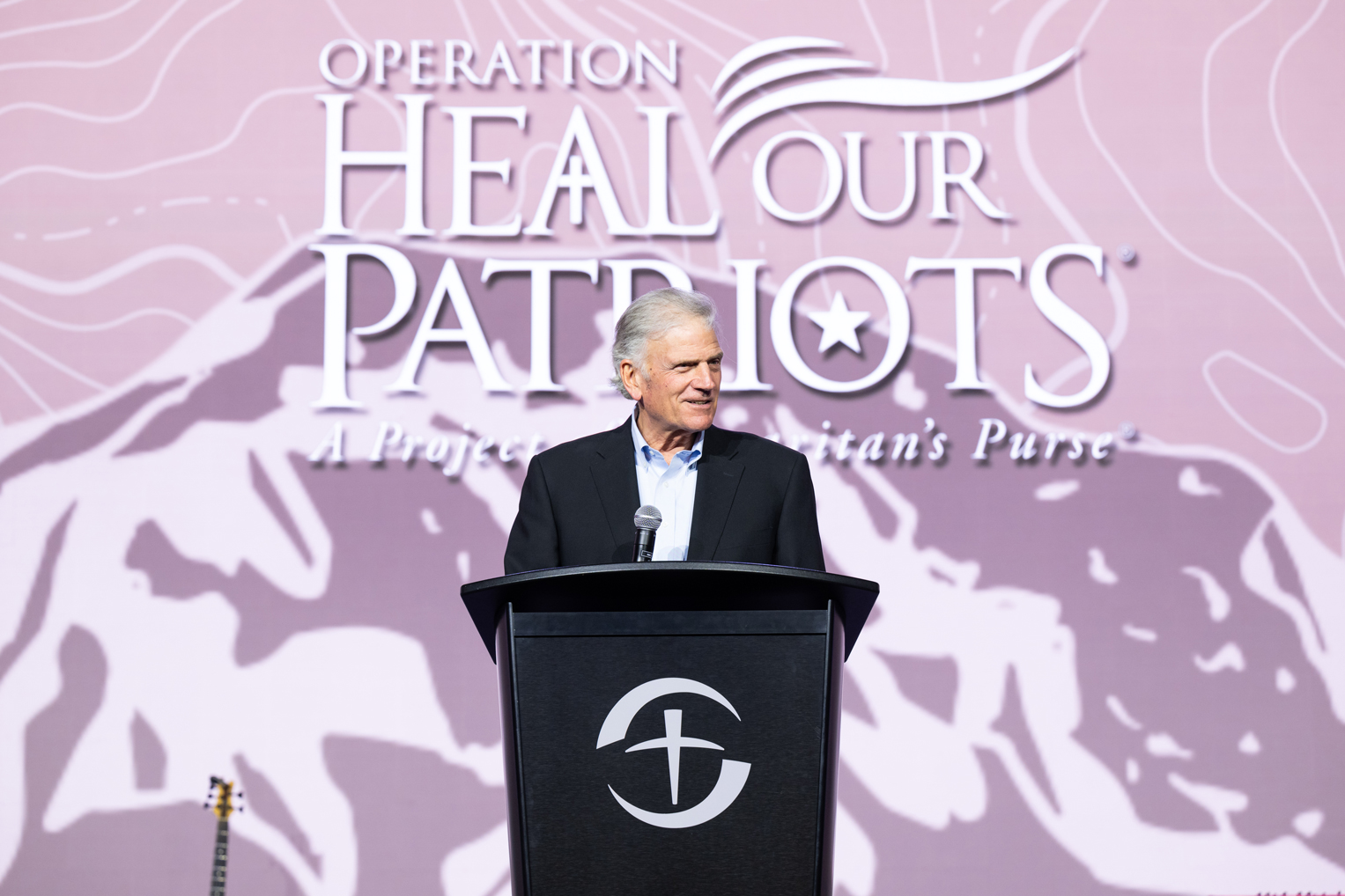 Samaritan's Purse President Franklin Graham encouraged attendees to seek after God and salvation in Jesus Christ.
