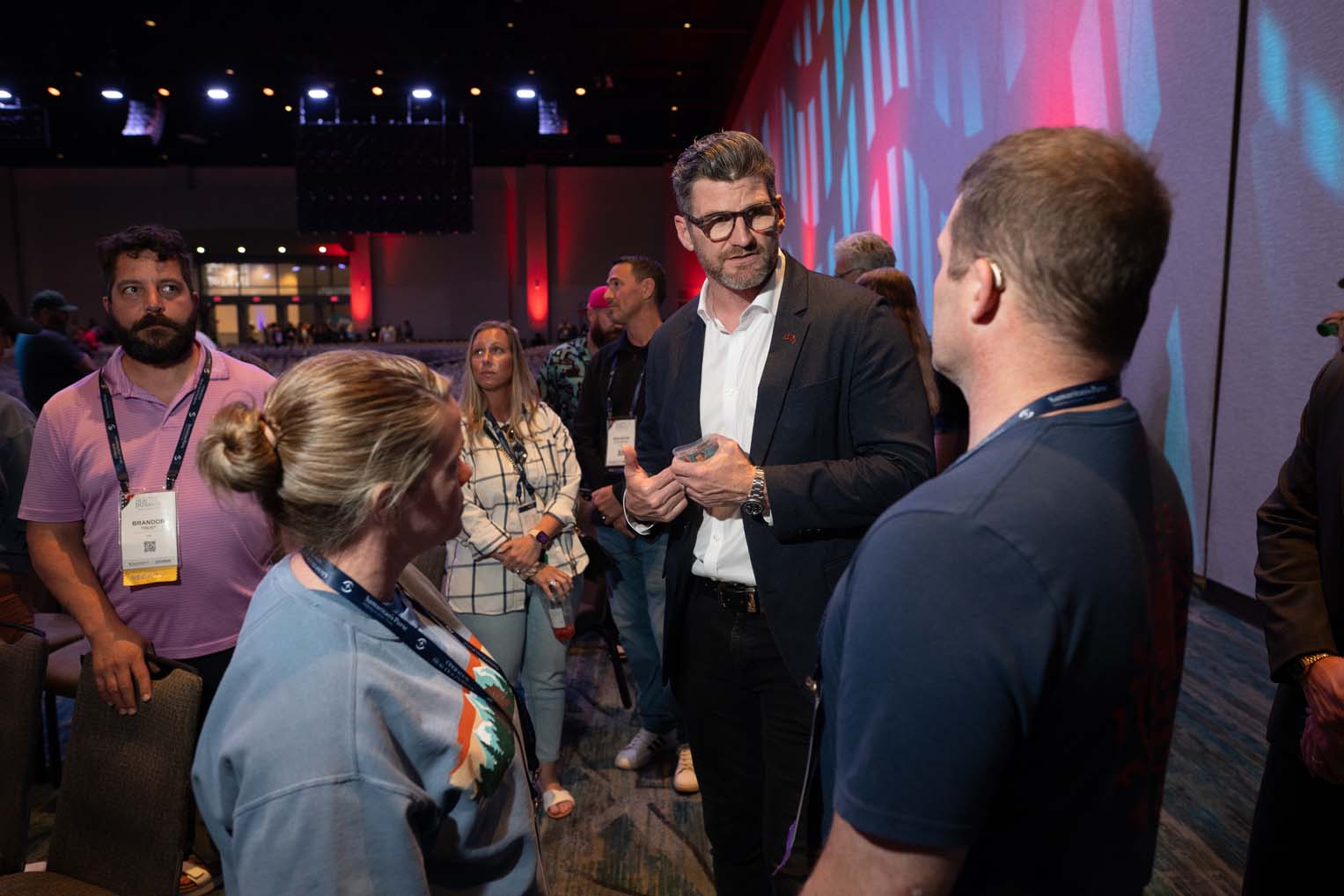 Edward Graham, COO of Samaritan's Purse and former Army Ranger, spent time encouraging couples.