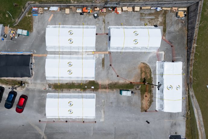 The Samaritan's Purse outpatient clinic near the damaged hospital in Saipan is one of several medical efforts we've implemented to relieve the overwhelmed healthcare system following the storm.