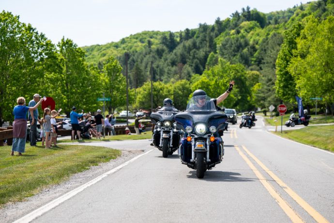 Hundreds of motorcycles and trikes peeled out of the Samaritan's Purse headquarters this past Saturday, May 16, in support of military marriages.