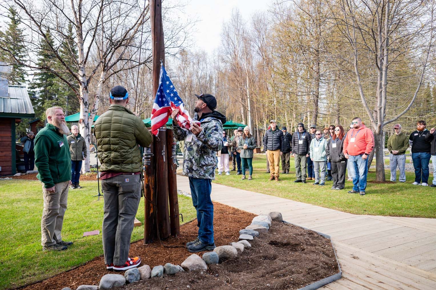 2650US-A2-019 Couples joined chaplains, staff, and volunteers for a special Memorial Day service.