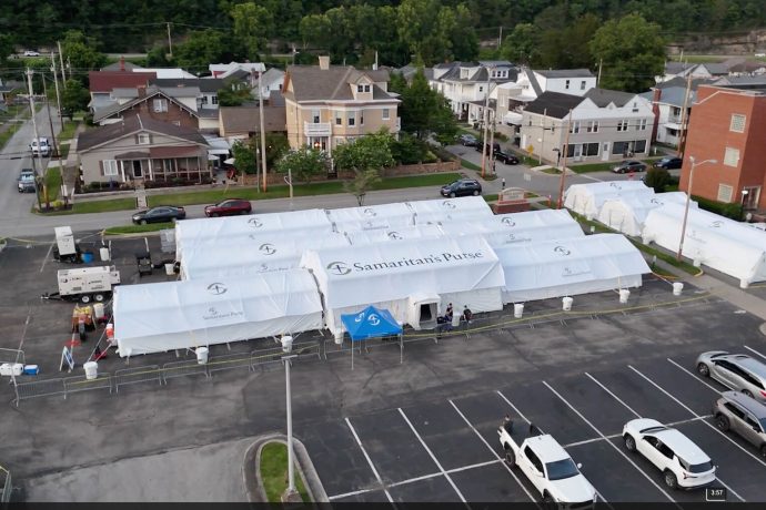 aerial shot of Community Medical Outreach in Pikeville, Kentucky
