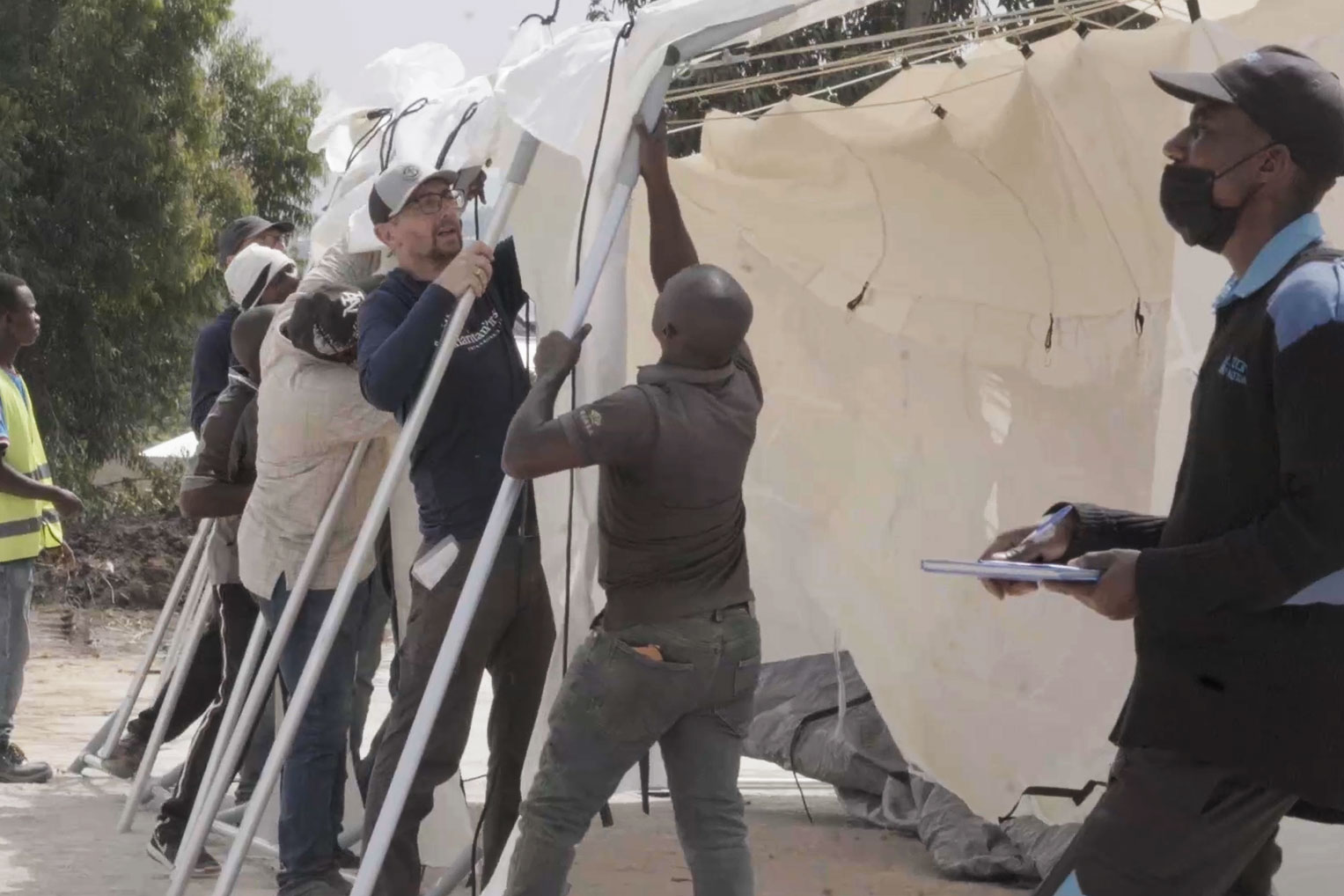 The treatment centers will enable teams to isolate Ebola patients and provide treatment to dozens of infected Congolese.