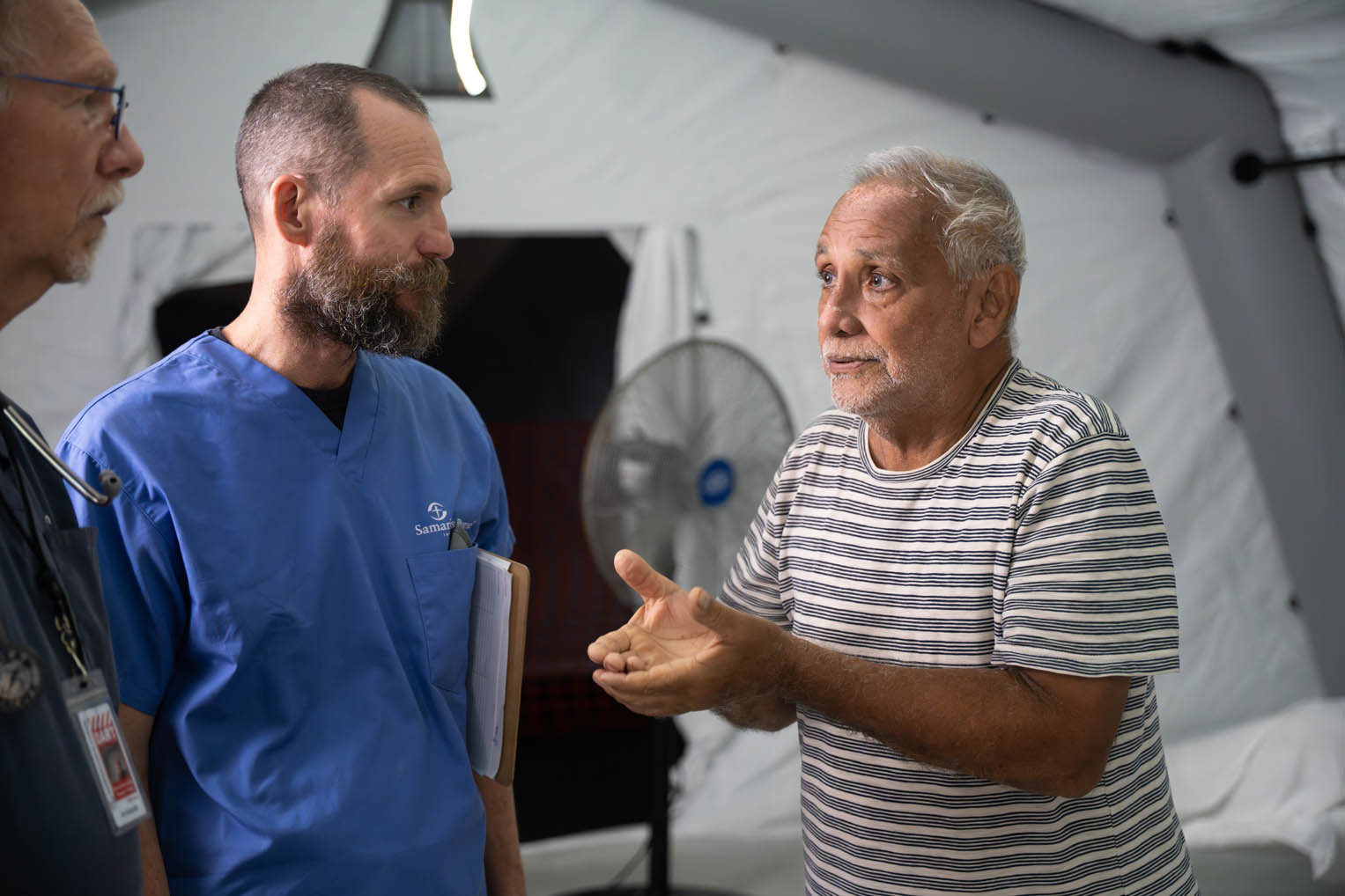 Juan was grateful to receive treatment, provided with such kindness.