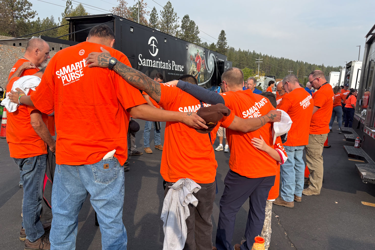 Our volunteers have been serving in the area since early August.